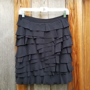 Club Monaco Tiered Silk Mini Skirt